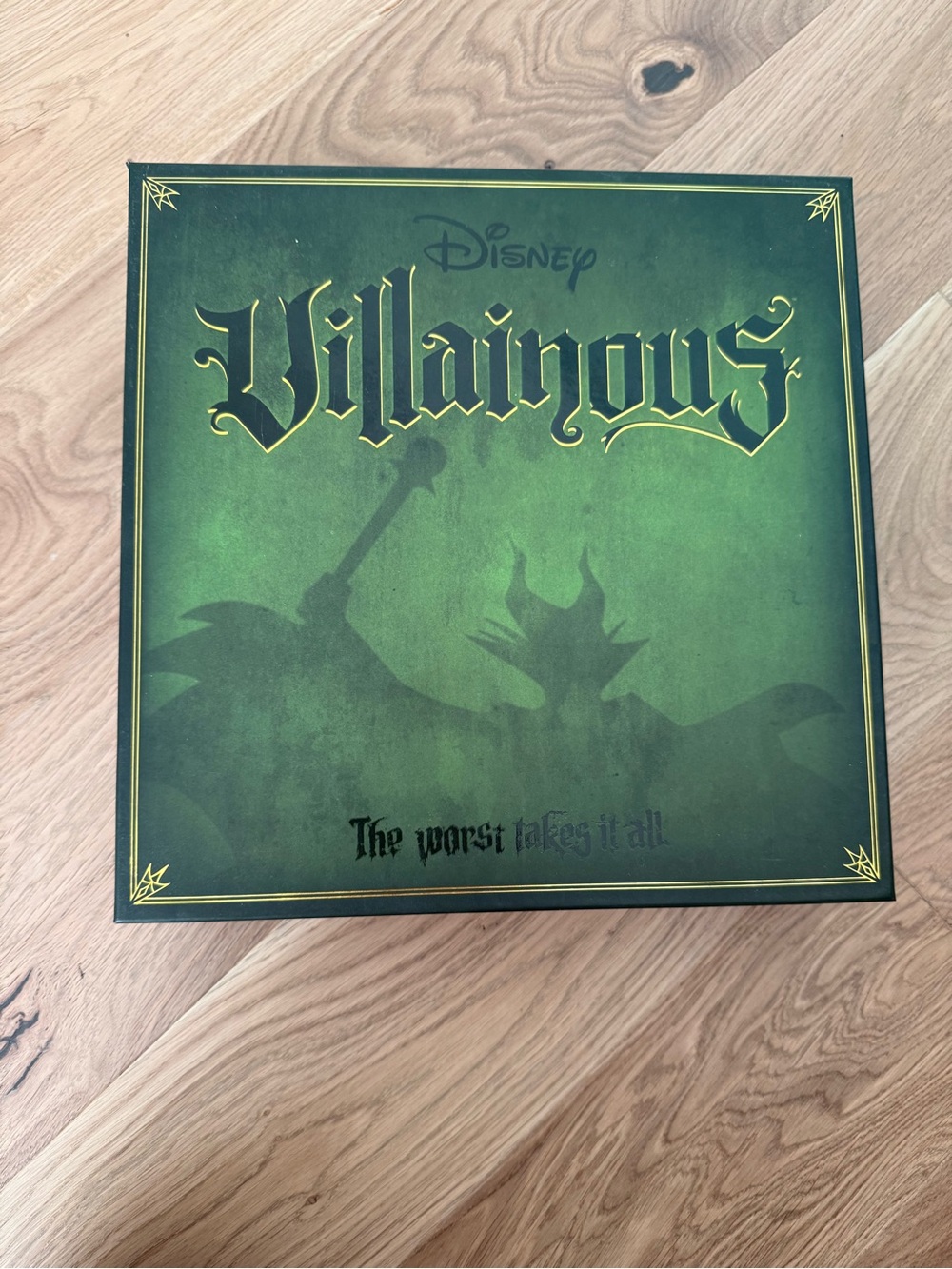 Disney Villainous Game Box in Green with Gold Accents